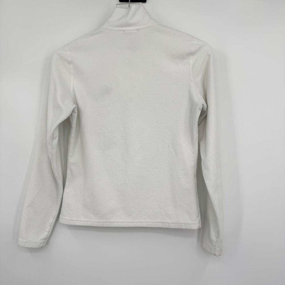 The North Face TKA 100 jacket women's XS pullover fleece 1/4 zip mock neck white - Picture 3 of 8